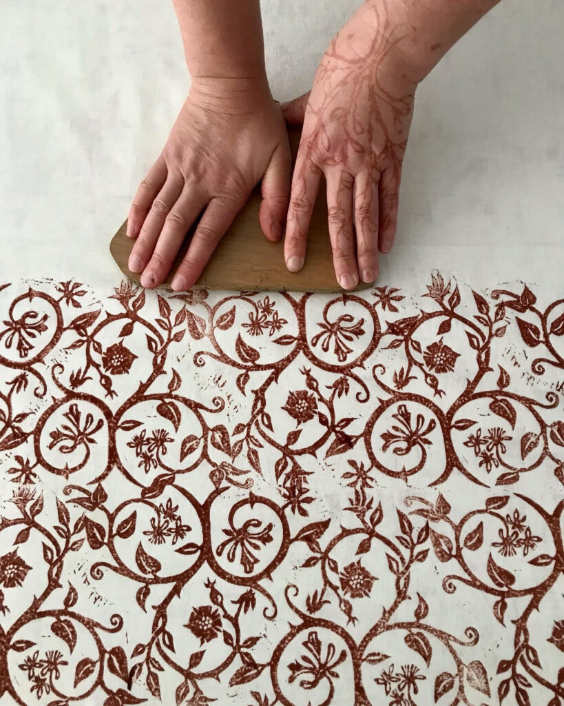 Block printing with natural dyes ONLINE 2024 21st & 28th